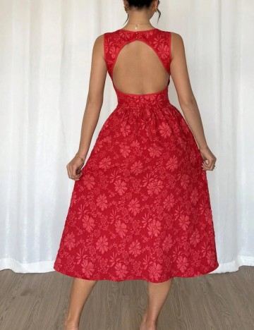 Rochie midi Shein, roșu