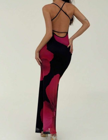 Rochie maxi Shein, mix culori