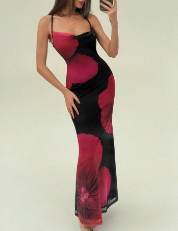 Rochie maxi Shein, mix culori