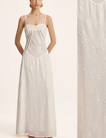 Rochie maxi Shein, crem