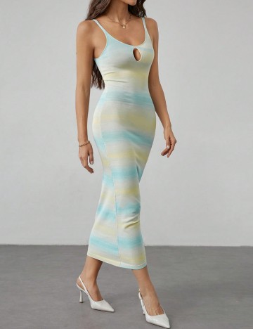 Rochie midi Shein, mix culori