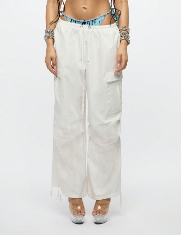 Pantaloni Shein, alb