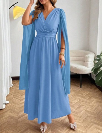 Rochie maxi Shein Curve+, albastru