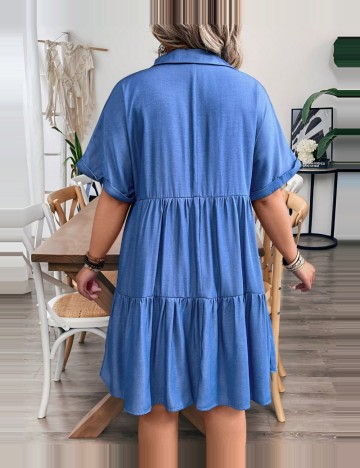 Rochie mini Shein Curve+, albastru