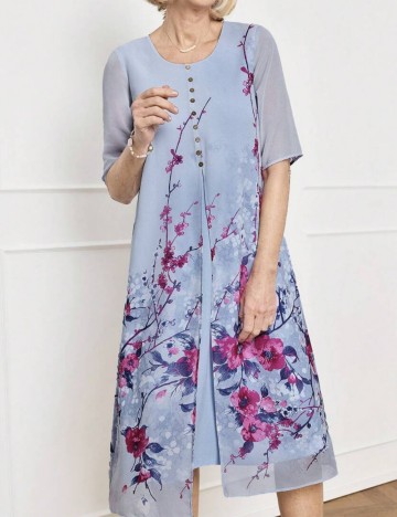 Rochie midi Shein, albastru