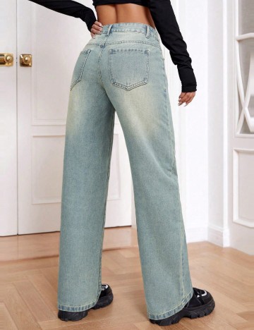 Jeans Shein, albastru
