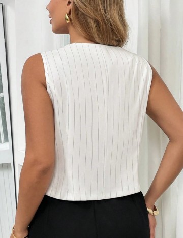 Vestă Shein Curve+, alb