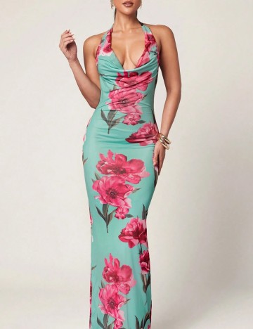 Rochie maxi Shein, verde
