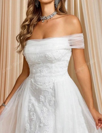 Rochie de mireasă Shein, alb