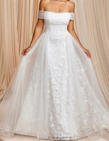 Rochie de mireasă Shein, alb