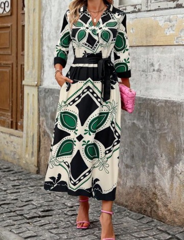 Rochie maxi Shein, mix culori