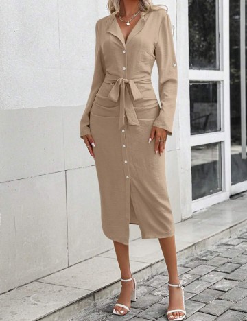 Rochie midi Shein, bej