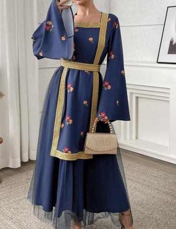 Rochie maxi Shein, albastru