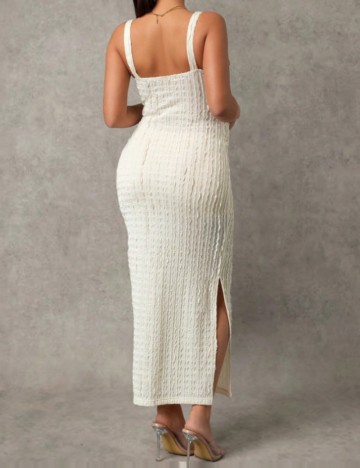 Rochie maxi Shein, crem