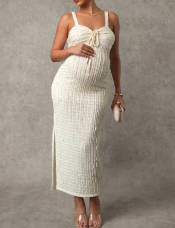 Rochie maxi Shein, crem