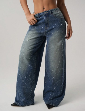Jeans Shein, albastru