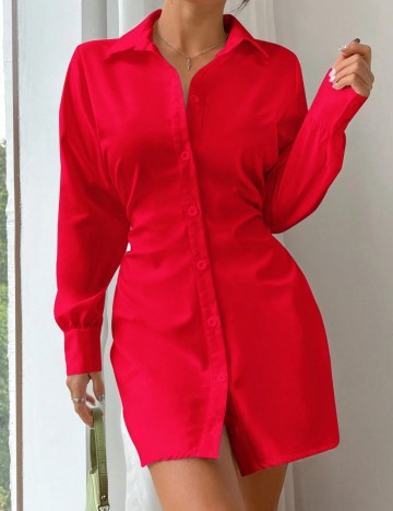 Rochie mini Shein Curve+, roșu