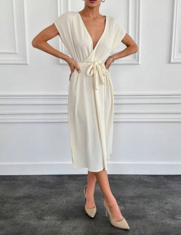 Rochie midi Shein, crem