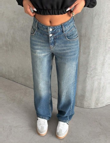 Jeans Shein, albastru