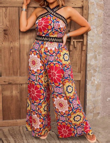 Salopetă lungă Shein Curve+, mix culori