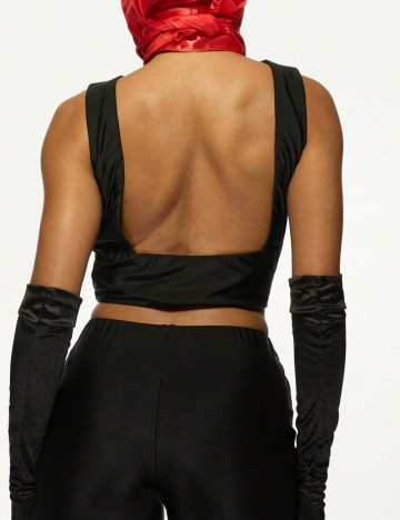 Top Missguided by Shein, negru