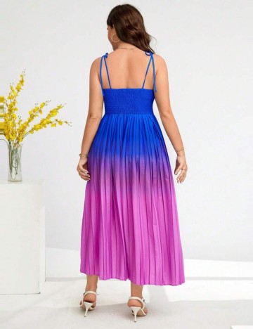 Rochie midi Shein Curve+, mix culori