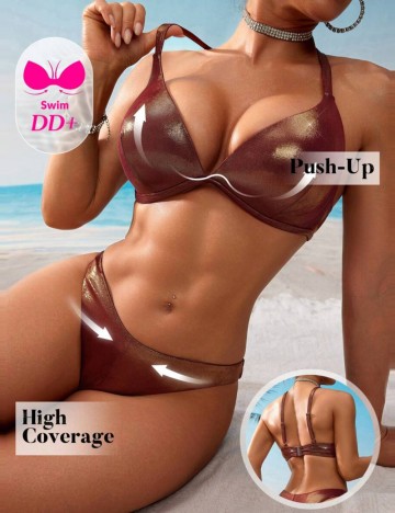 Costum de baie Shein, mix culori