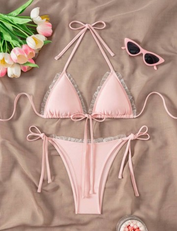 Costum de baie Shein, roz