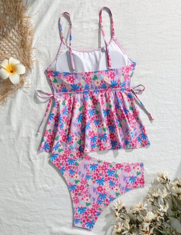 Costum de baie Shein, mix culori