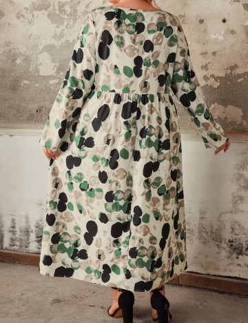 Rochie maxi Shein Curve+, mix culori