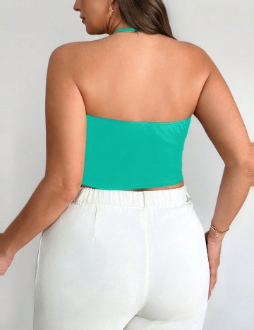 Top Shein Curve+, verde