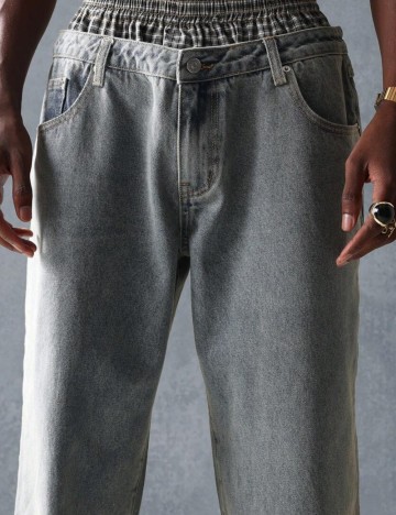 Jeans SUMWON by Shein, albastru
