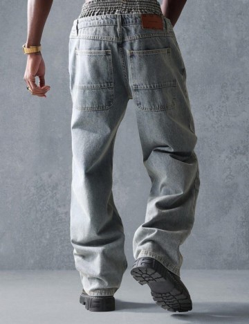 Jeans SUMWON by Shein, albastru