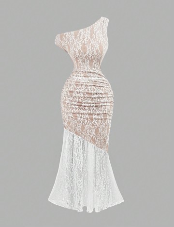 Rochie midi Shein, alb