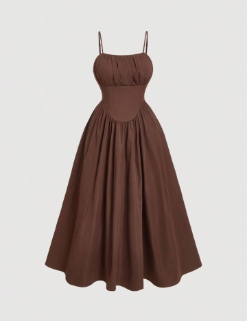 Rochie midi Shein Curve+, maro