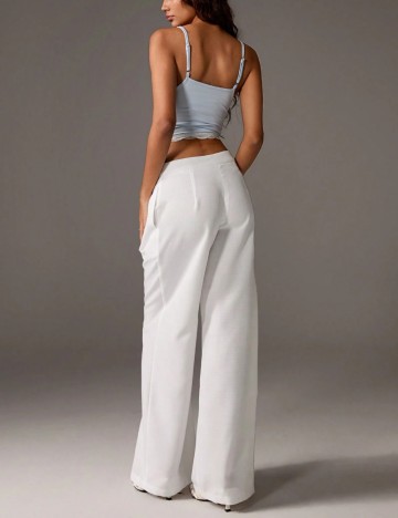 Pantaloni Shein, alb