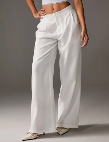 Pantaloni Shein, alb