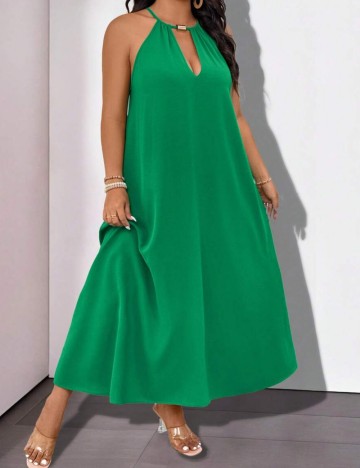 Rochie maxi Shein Curve+, verde