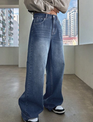 Jeans Shein, albastru