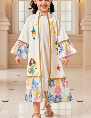 Set Rochie și Cardigan Shein, alb