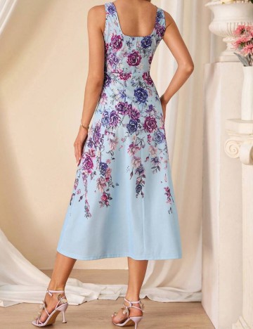 Rochie midi Shein, mix culori