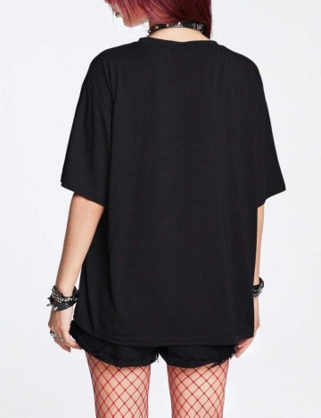 Tricou Romwe by Shein, negru