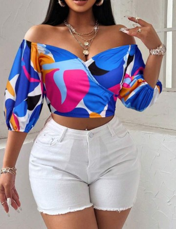 Top Shein, mix culori