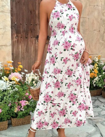 Rochie maxi Shein, mix culori