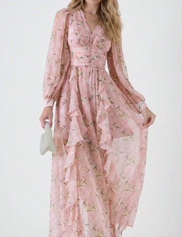 Rochie midi Shein, roz