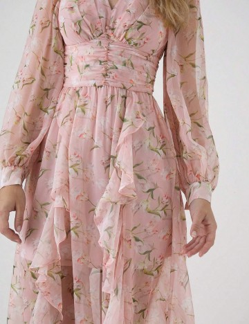 Rochie midi Shein, roz