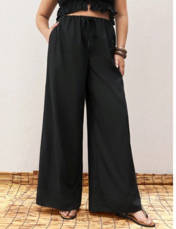 Pantaloni Shein Curve+, negru