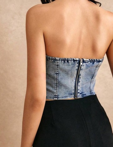 Top Shein, albastru
