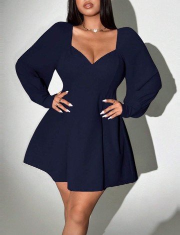 Rochie mini Shein Curve+, albastru