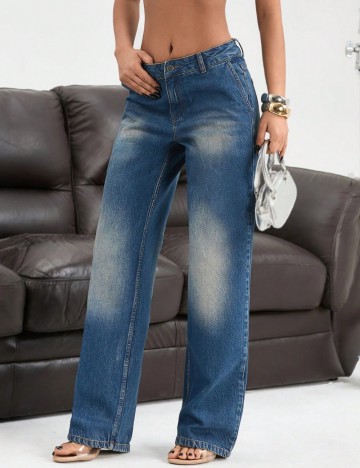 Jeans Shein, albastru